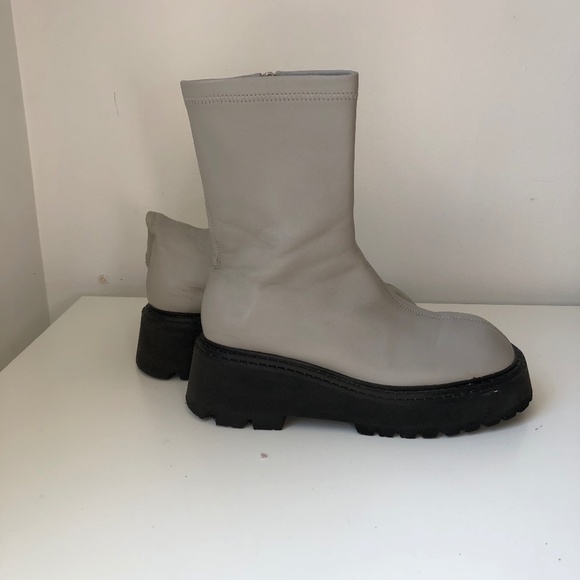 Alias Mae Terry in Dark Grey Stretch Platform Boot - Picture 1 of 6